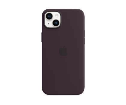 Etui do telefonów Apple Silikonowe etui z MagSafe iPhone 14 Plus jagodowe